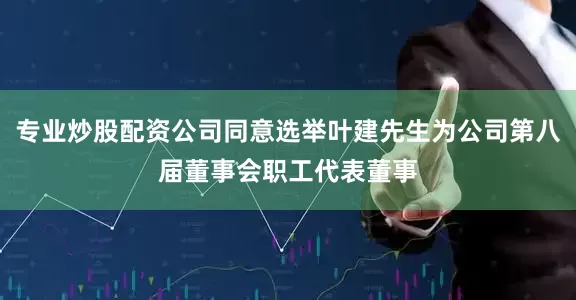 专业炒股配资公司同意选举叶建先生为公司第八届董事会职工代表董事